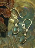 Labradorite Earrings in Sterling Silver